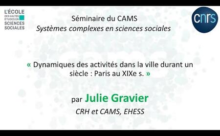 Julie Gravier - Séminaire Systèmes complexes en sciences sociales - 16 juin 2023