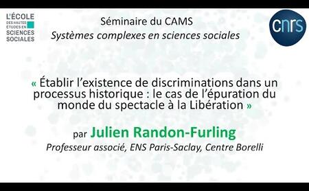 Julien Randon-Furling - Séminaire Systèmes complexes en sciences sociales - 18 novembre 2022
