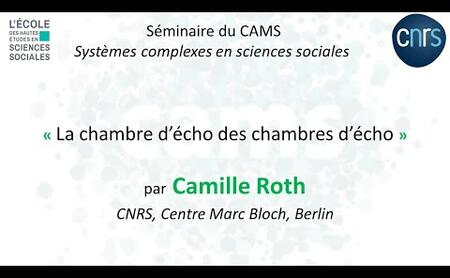Camille Roth - Séminaire Systèmes complexes en sciences sociales - 2 décembre 2022